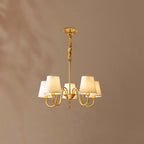 Aged Traditional Stacey Fabric Chandelier