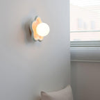 Petani Pink Yellow Flower Wall Light