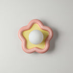 Petani Pink Yellow Flower Wall Light
