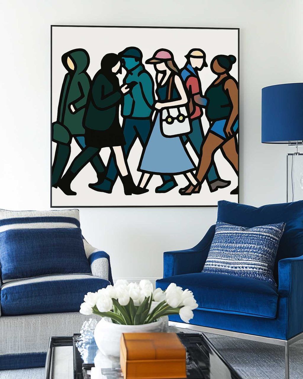 Modern Pop Art Crowd Painting Urban Street