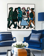Modern Pop Art Crowd Painting Urban Street