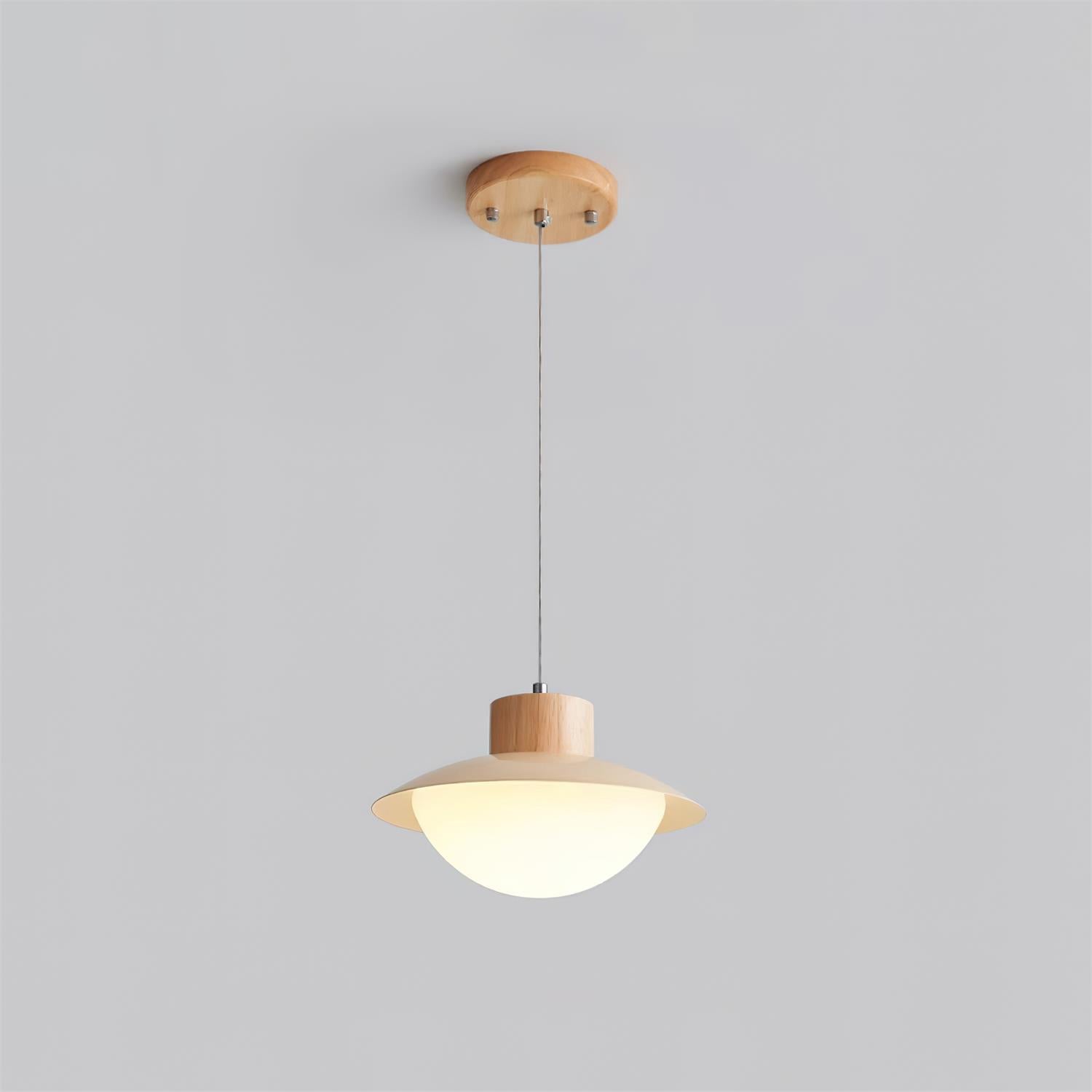 Milk Pendant Light Natural Wood
