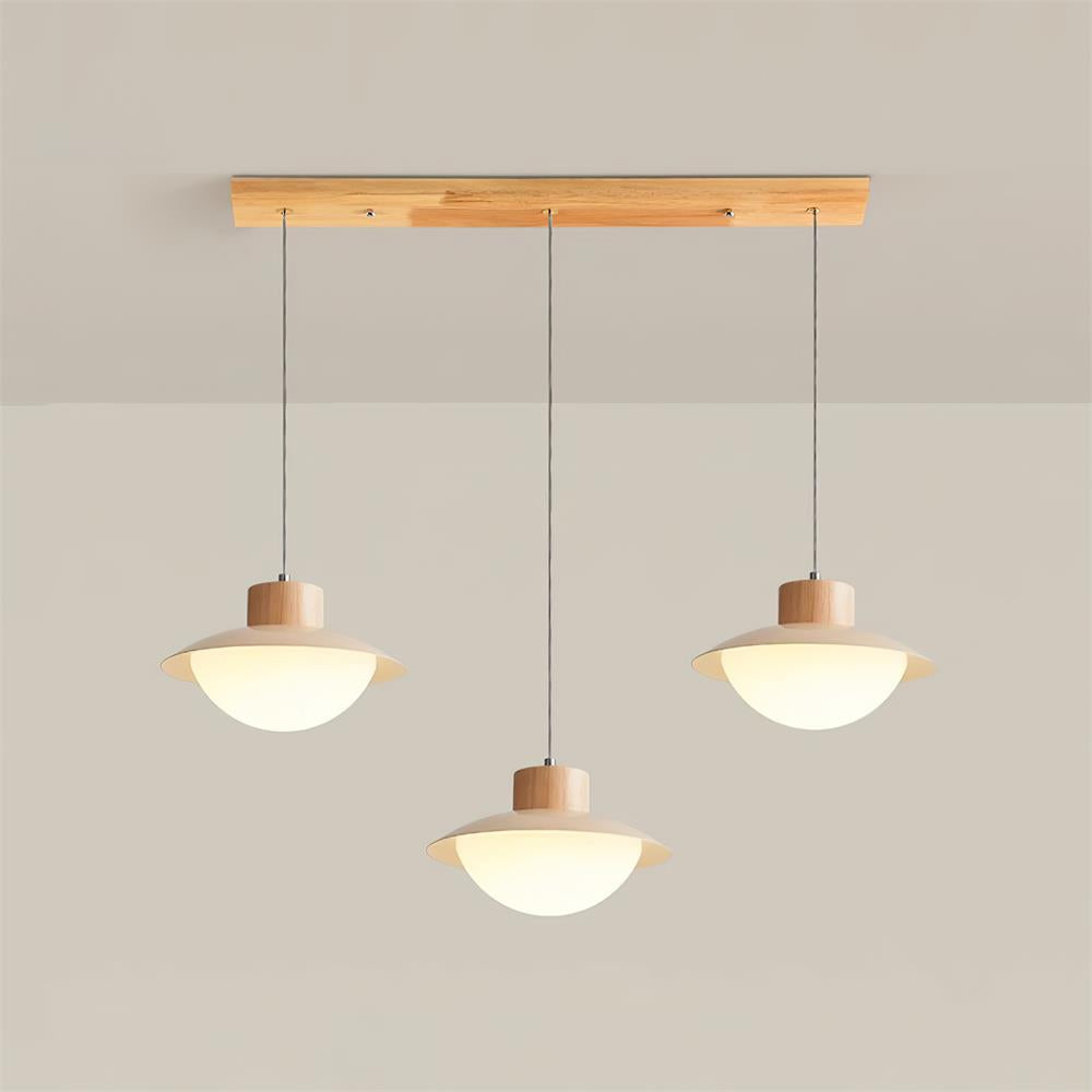 Milk Pendant Light Natural Wood