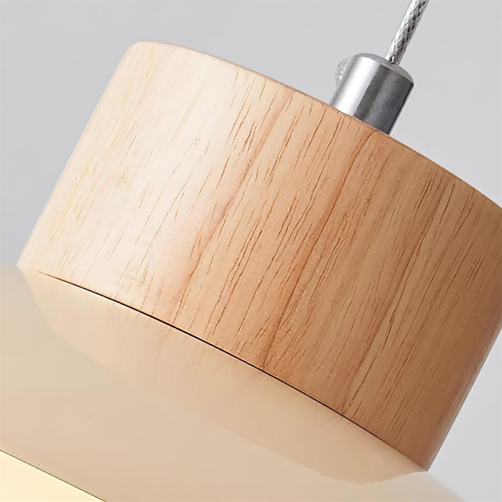 Milk Pendant Light Natural Wood