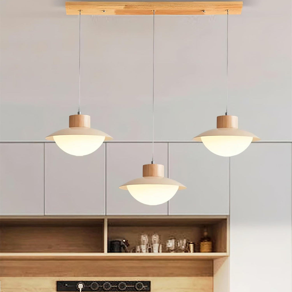 Milk Pendant Light Natural Wood