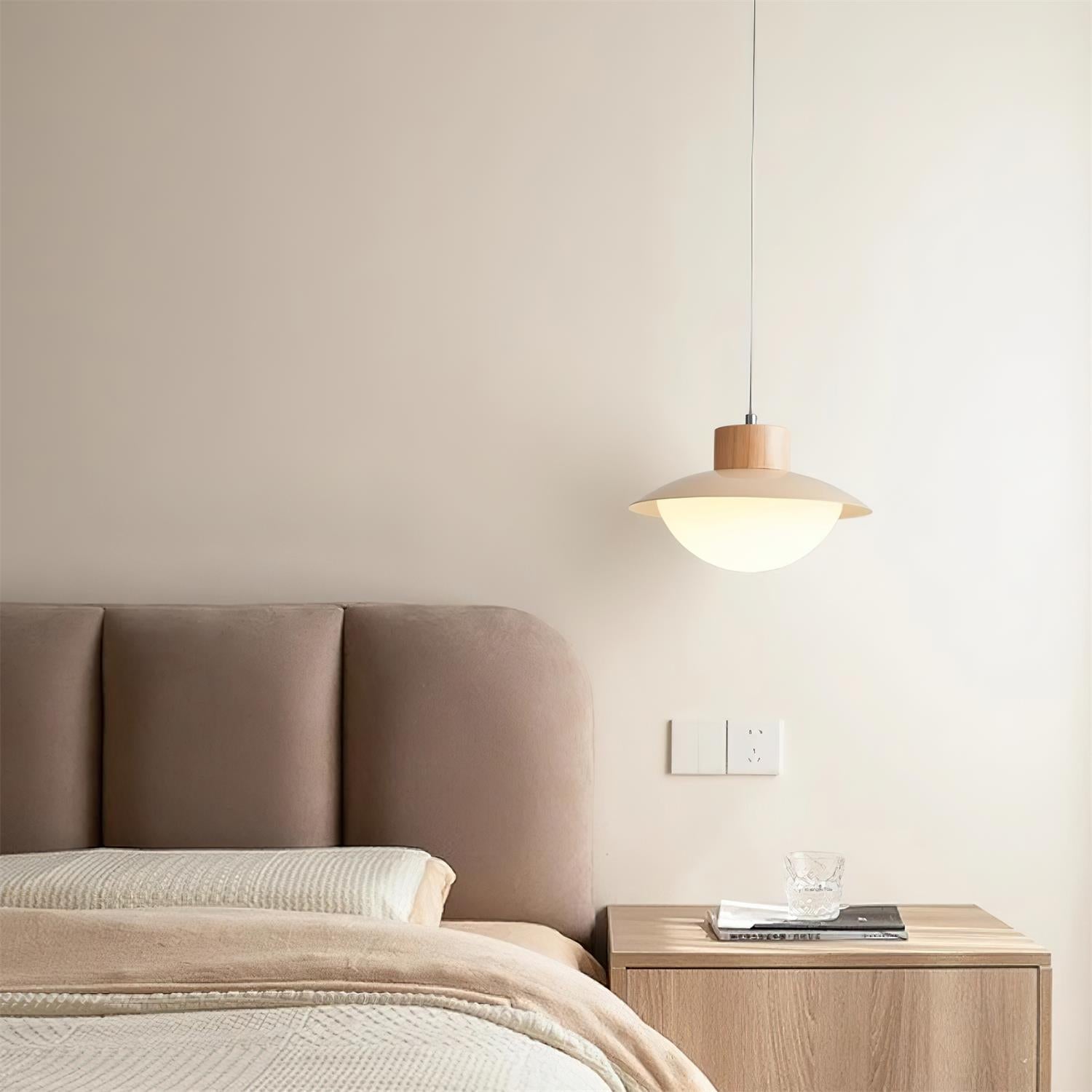 Milk Pendant Light Natural Wood