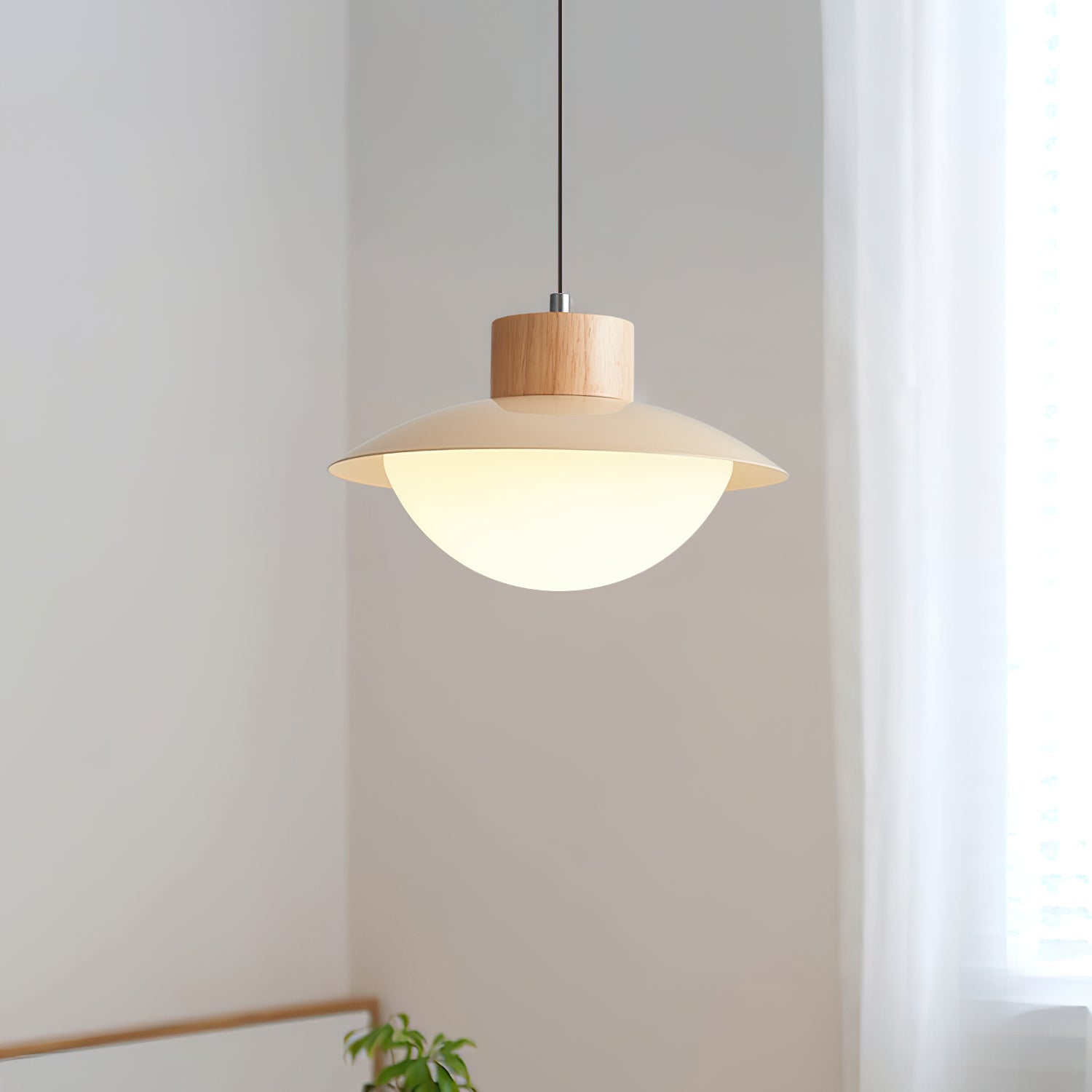 Milk Pendant Light Natural Wood