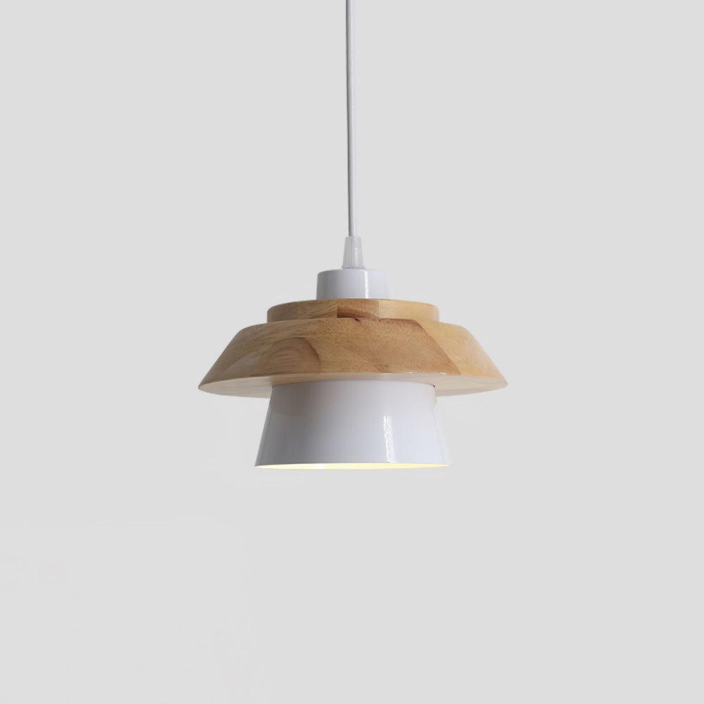 Arisha Modern Metal/Wood Pendant Light, Multi Color