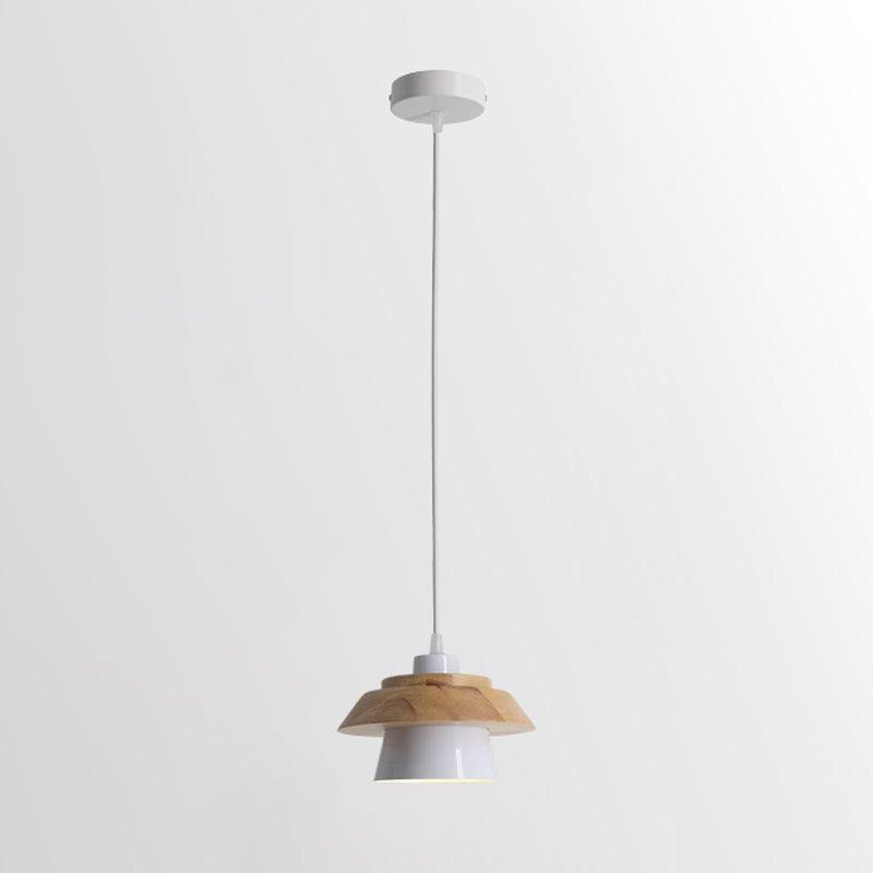 Arisha Modern Metal/Wood Pendant Light, Multi Color