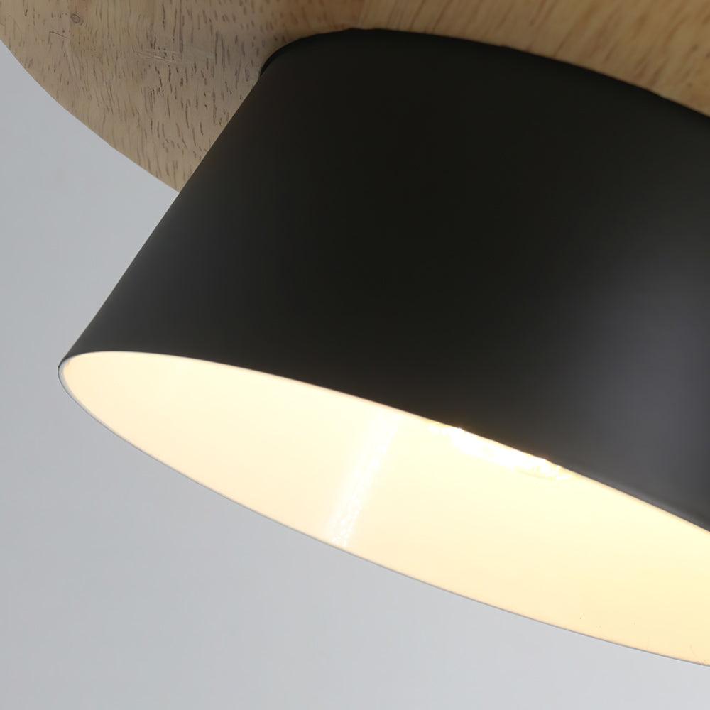 Arisha Modern Metal/Wood Pendant Light, Multi Color