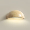 Vethayra Half-Dome Travertine Wall Light