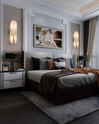Calura Alabaster Double Light Wall Lamp