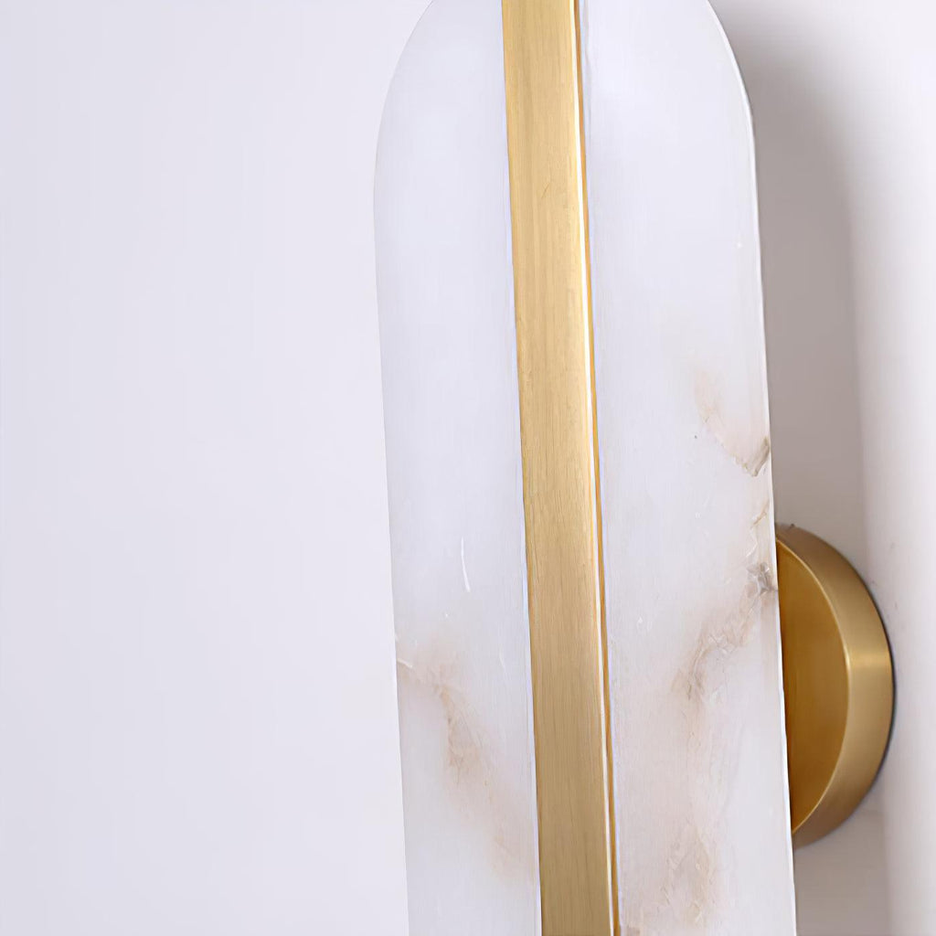 Calura Alabaster Double Light Wall Lamp