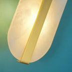Calura Alabaster Double Light Wall Lamp