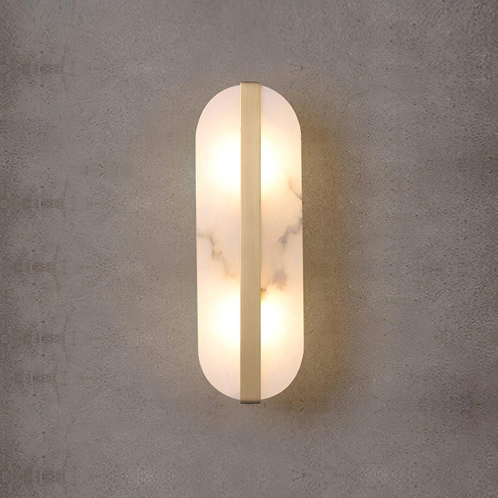 Calura Alabaster Double Light Wall Lamp