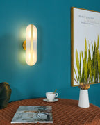Calura Alabaster Double Light Wall Lamp