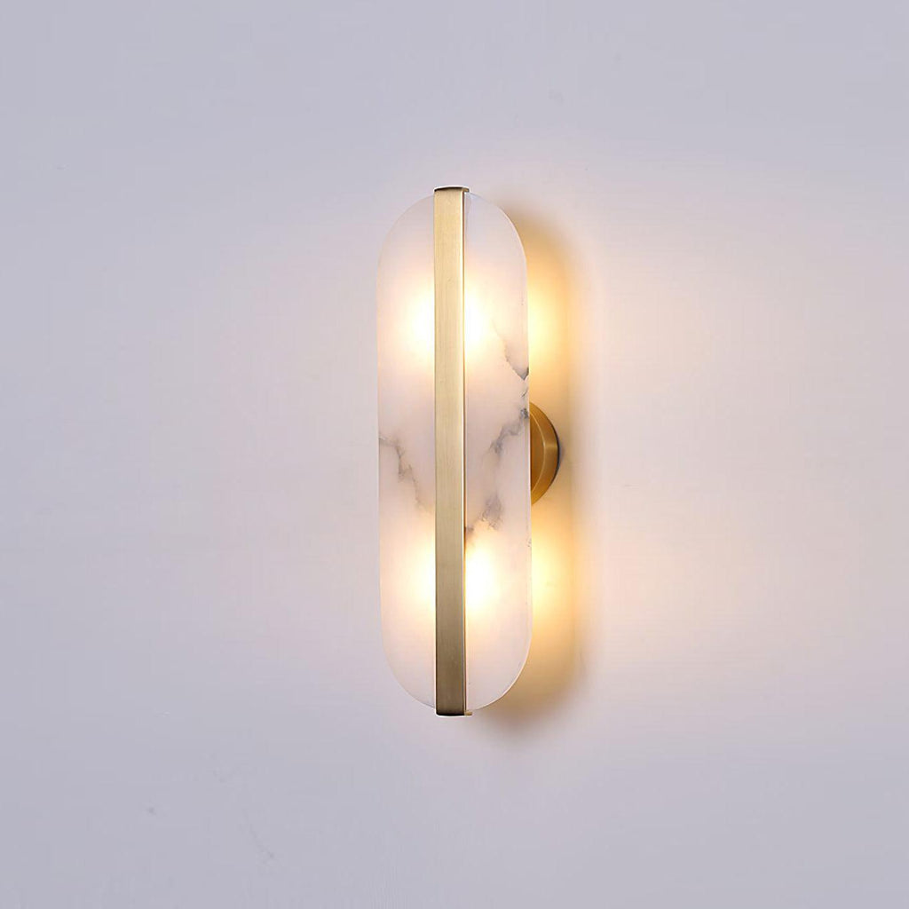 Calura Alabaster Double Light Wall Lamp