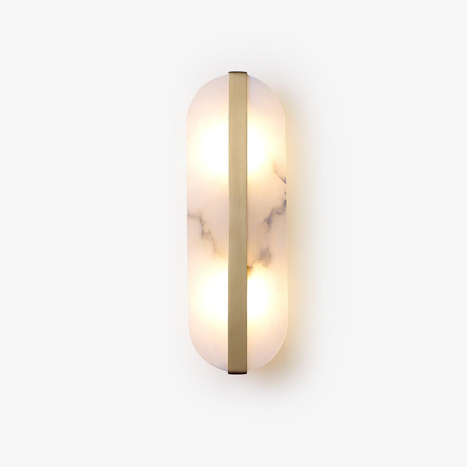 Calura Alabaster Double Light Wall Lamp