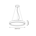 Ritta  Pendant Light Travertine  Ring