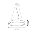 Ritta  Pendant Light Travertine  Ring