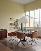 Pendant Light Silk Bell Shade Pleated Curved Modern Minimalist