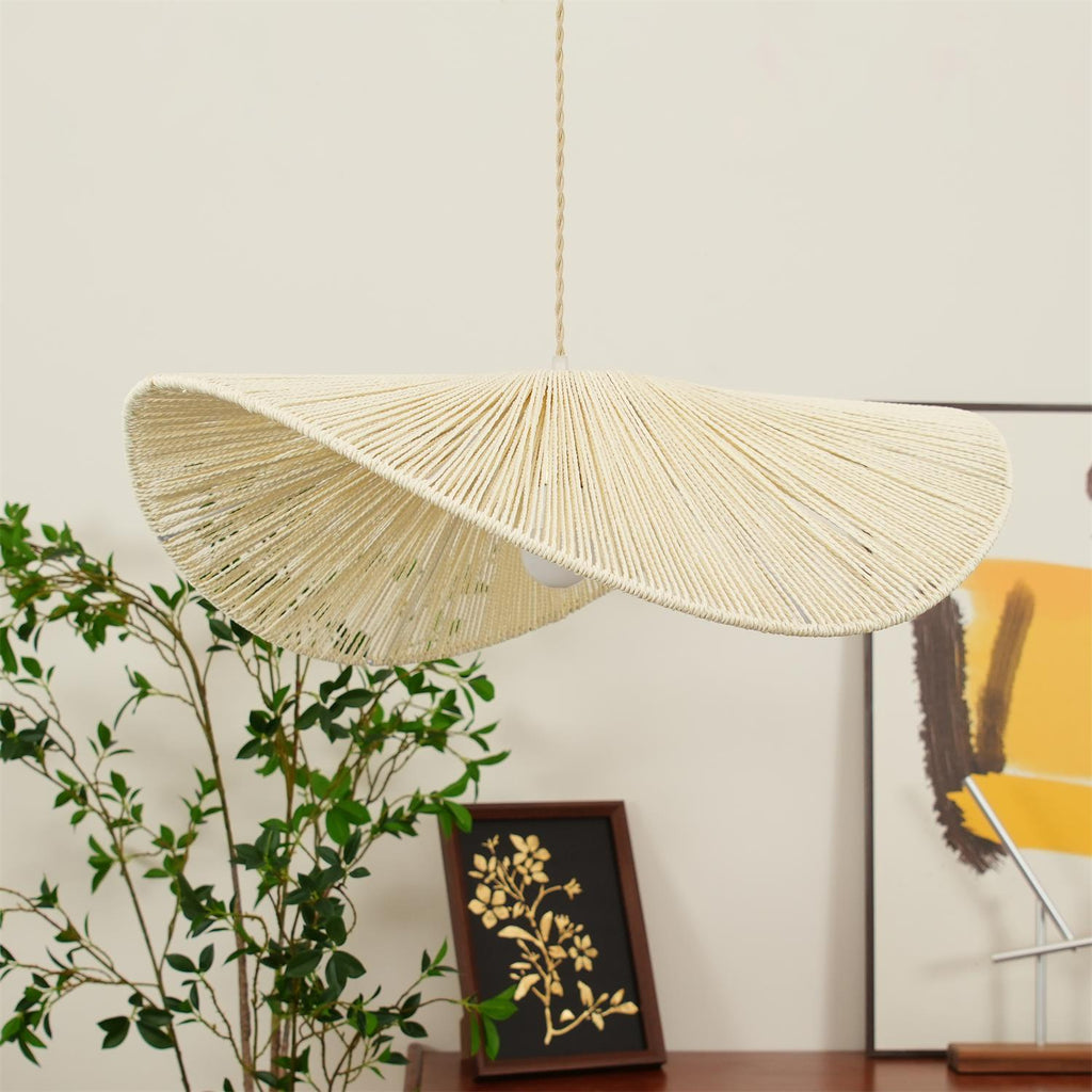Solara Handwoven Natural Rattan Pendant Light