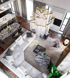 Lustra Pendant Lamp Stream Chain Nickel