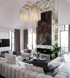 Lustra Pendant Lamp Stream Chain Nickel