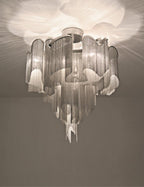 Lustra Pendant Lamp Stream Chain Nickel