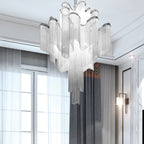 Lustra Pendant Lamp Stream Chain Nickel