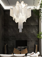 Lustra Pendant Lamp Stream Chain Nickel