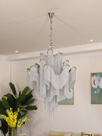 Lustra Pendant Lamp Stream Chain Nickel