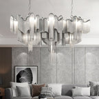Lustra Pendant Lamp Stream Chain Nickel