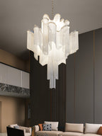 Lustra Pendant Lamp Stream Chain Nickel