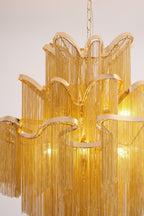 Lustra Pendant Lamp Stream Chain Nickel