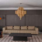 Lustra Pendant Lamp Stream Chain Nickel