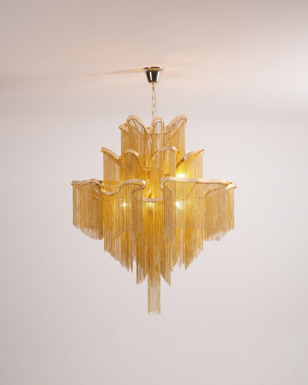 Lustra Pendant Lamp Stream Chain Nickel