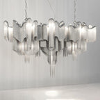 Lustra Pendant Lamp Stream Chain Nickel