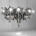 Lustra Pendant Lamp Stream Chain Nickel