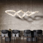 Utalyra Curved Alabaster Pendant Light