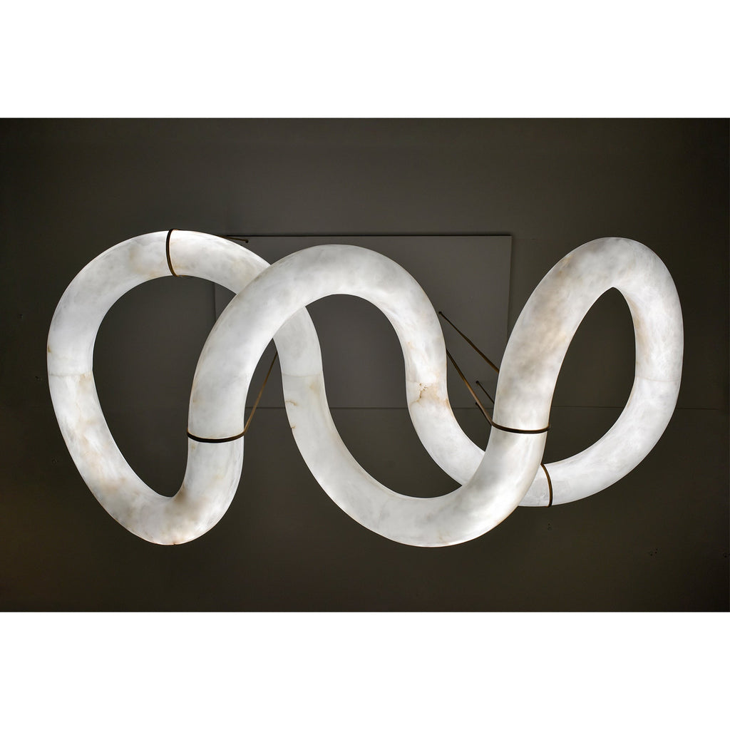 Utalyra Curved Alabaster Pendant Light