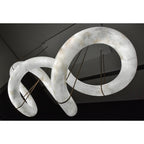 Utalyra Curved Alabaster Pendant Light