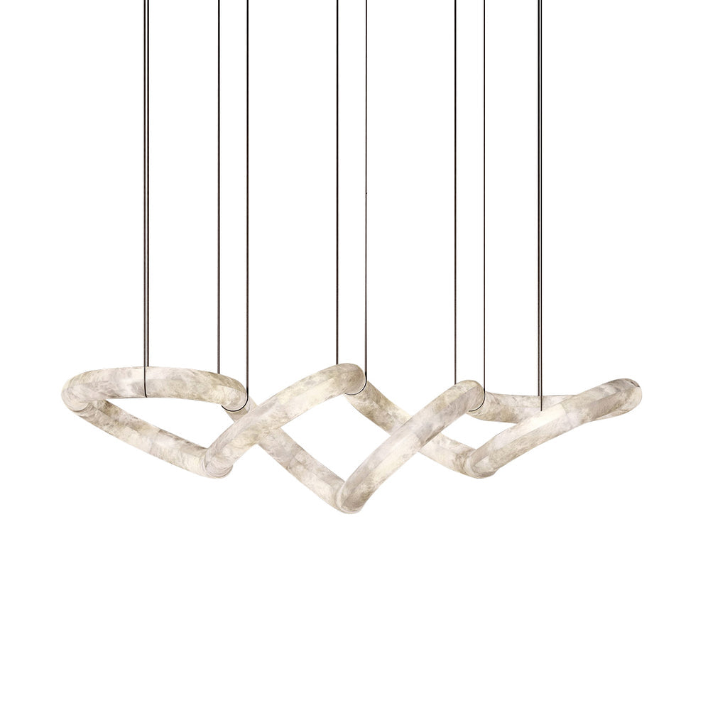 Utalyra Curved Alabaster Pendant Light