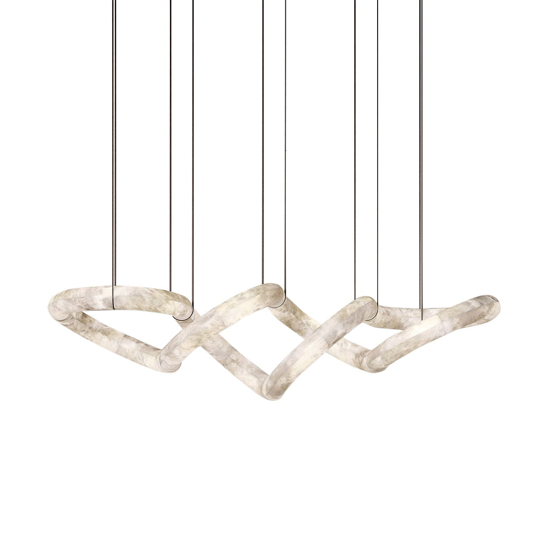 Utalyra Curved Alabaster Pendant Light