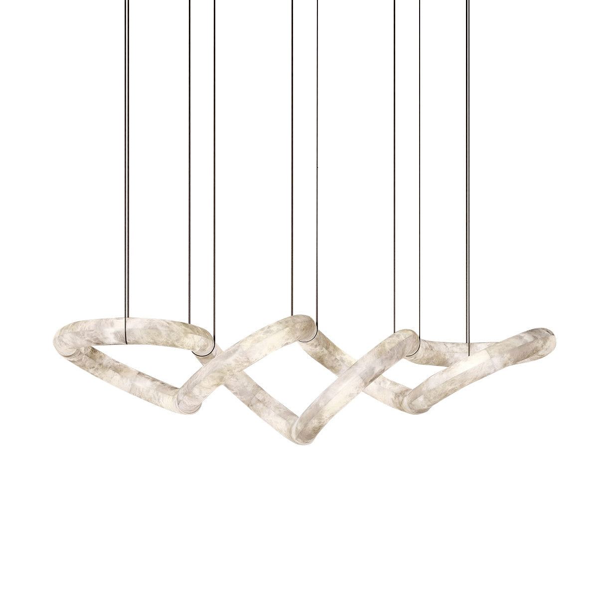 Utalyra Curved Alabaster Pendant Light