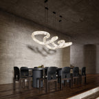 Utalyra Curved Alabaster Pendant Light