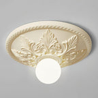 Ceiling Light Resin Canopy Glass Globe Classic Ornate