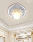 Ceiling Light Resin Canopy Glass Globe Classic Ornate