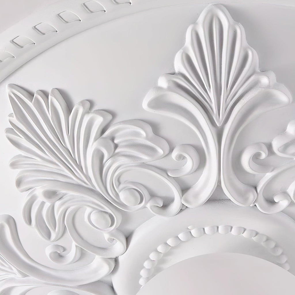 Ceiling Light Resin Canopy Glass Globe Classic Ornate