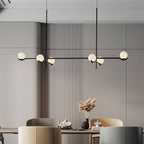 Fayno White Globe Chandelier